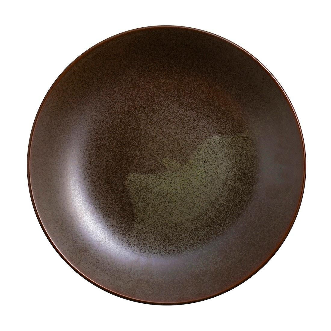 Steelite Off Grid Studio Fire Deep Coupe Plates Timber 280mm (12 Pack)