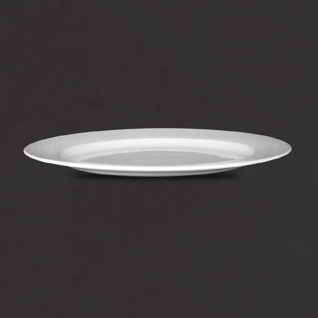VV676 Steelite Willow Oval Plate. length 330mm. (Pack of 12) - JD Catering Equipment Solutions Ltd
