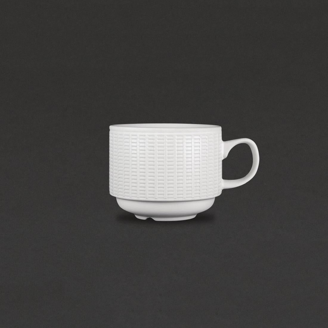 VV679 Steelite Willow Stacking Cups 212.5ml (Pack of 12)