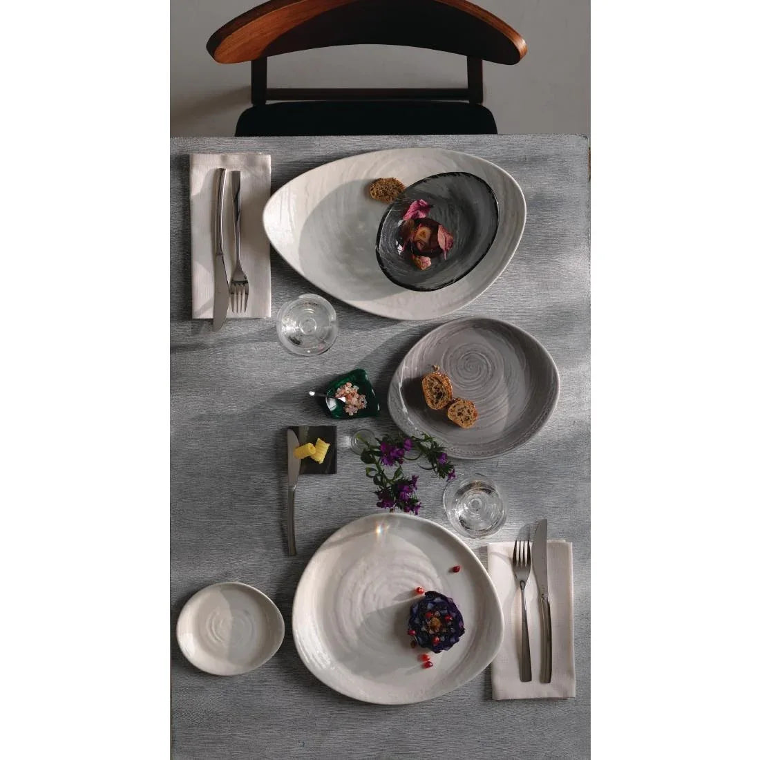 VV709 Steelite Scape Glass Oval Bowls 200mm (Pack of 12) - JD Catering Equipment Solutions Ltd