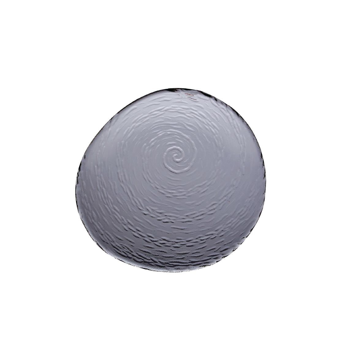 VV720 Steelite Scape Glass Platters 250mm Smoked (Pack of 12)