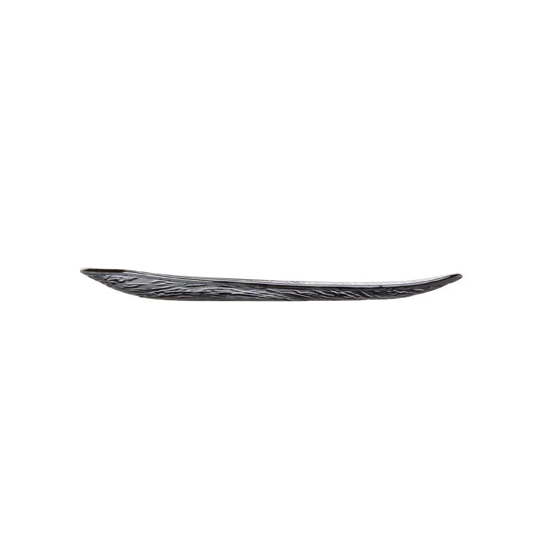 VV723 Steelite Scape Smoked Glass Oval Platters 300mm (Pack of 6) - JD Catering Equipment Solutions Ltd