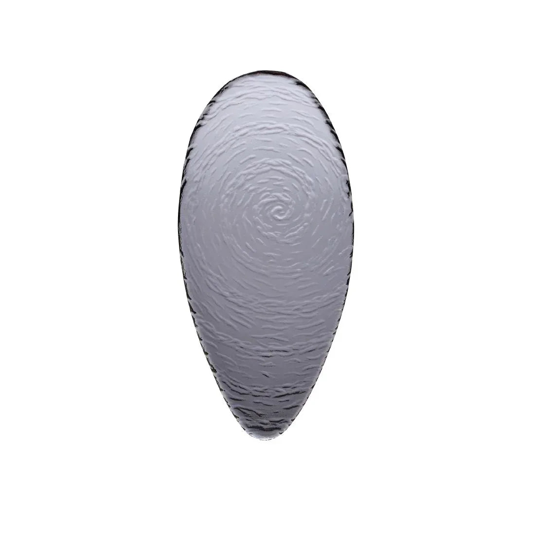 VV723 Steelite Scape Smoked Glass Oval Platters 300mm (Pack of 6) - JD Catering Equipment Solutions Ltd