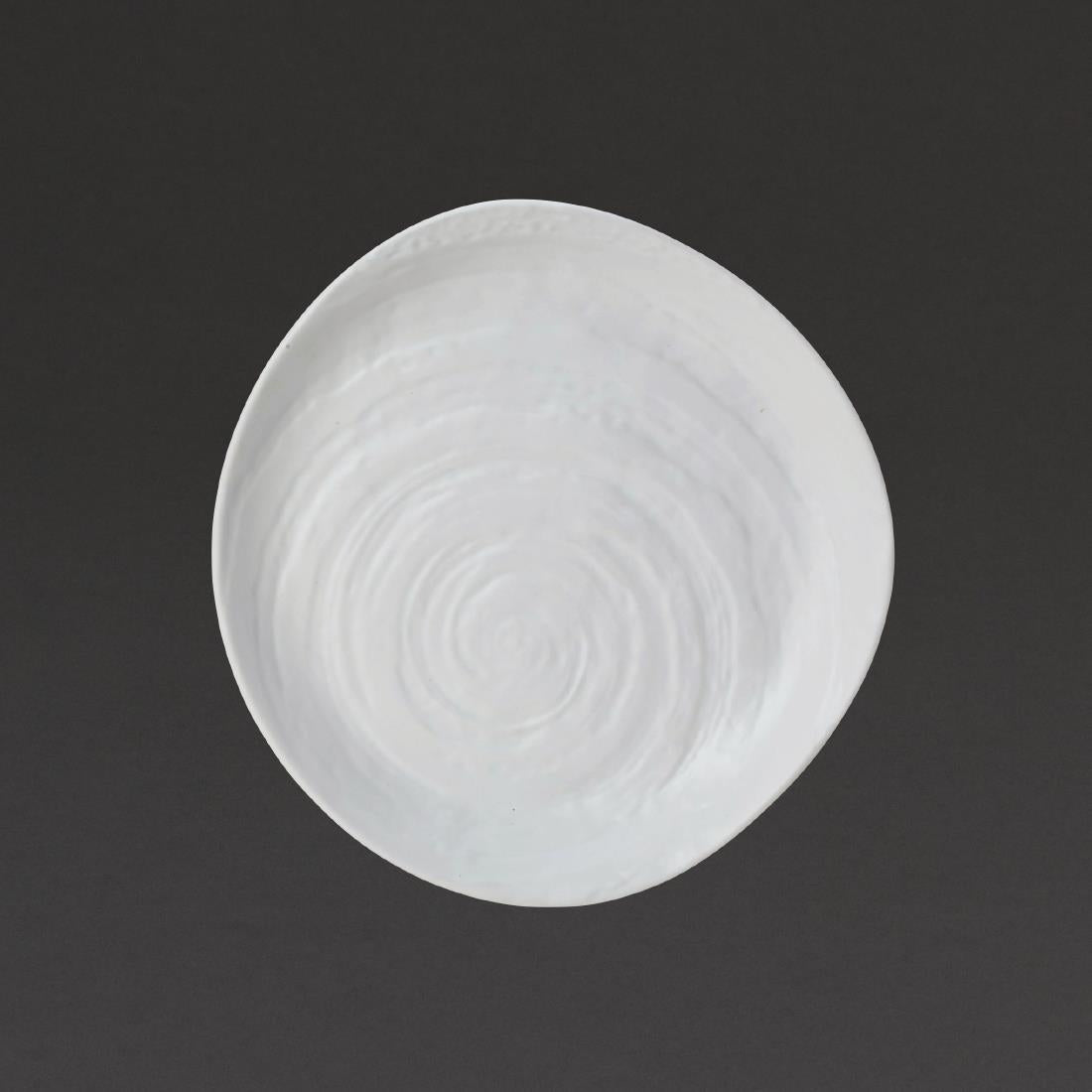 VV725 Steelite Scape White Melamine Plates 230mm (Pack of 6)