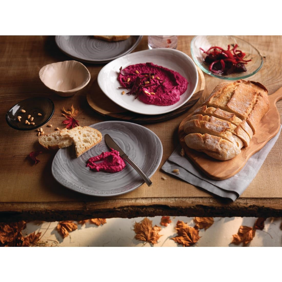 VV725 Steelite Scape White Melamine Plates 230mm (Pack of 6)