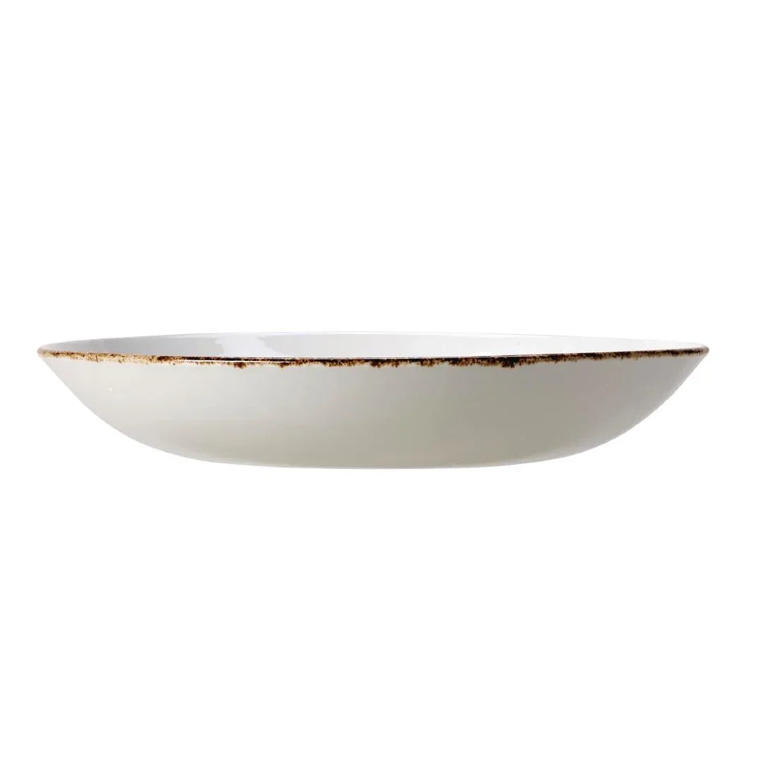 VV755 Steelite Brown Dapple Coupe Plates 203mm (Pack of 24) - JD Catering Equipment Solutions Ltd