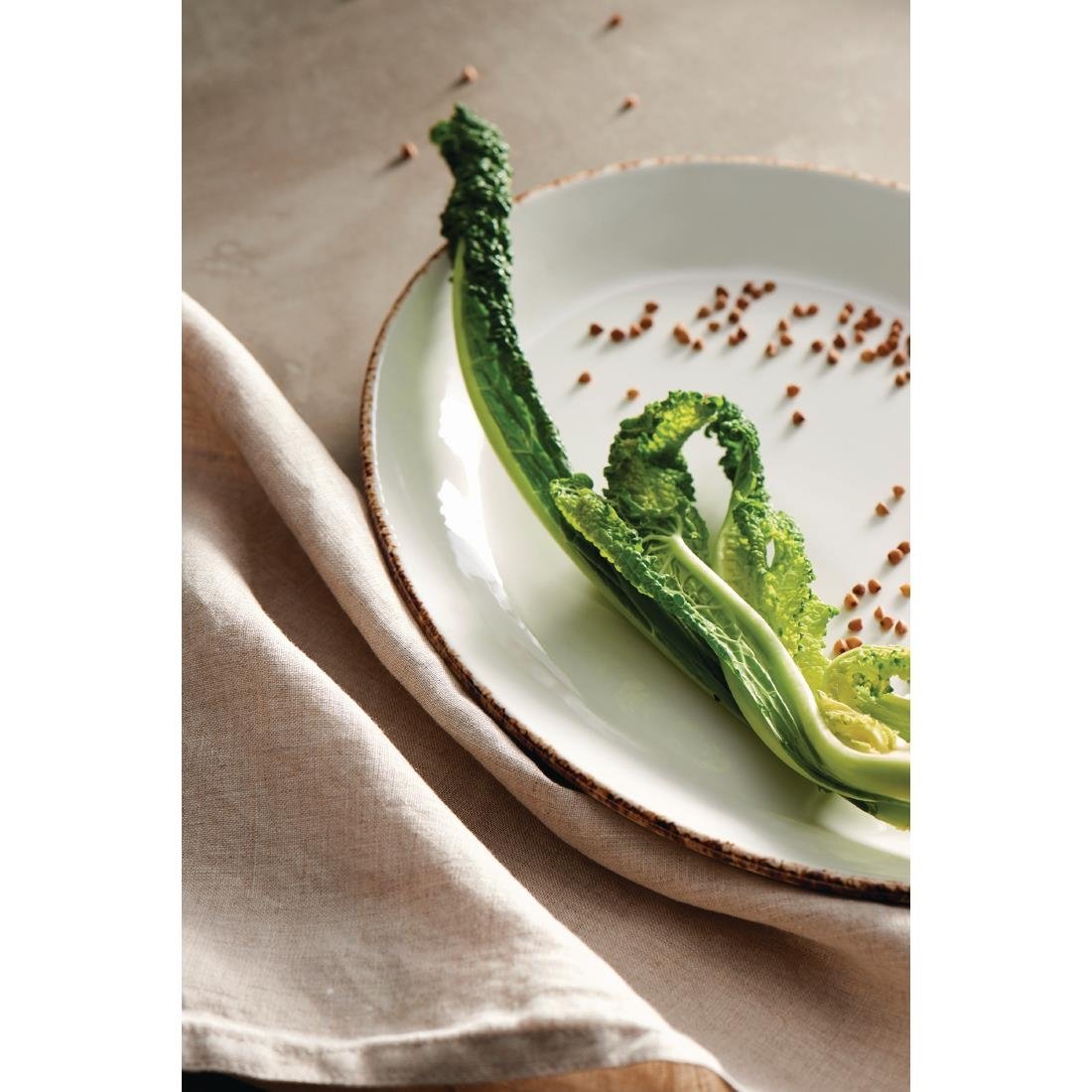 VV755 Steelite Brown Dapple Coupe Plates 203mm (Pack of 24)