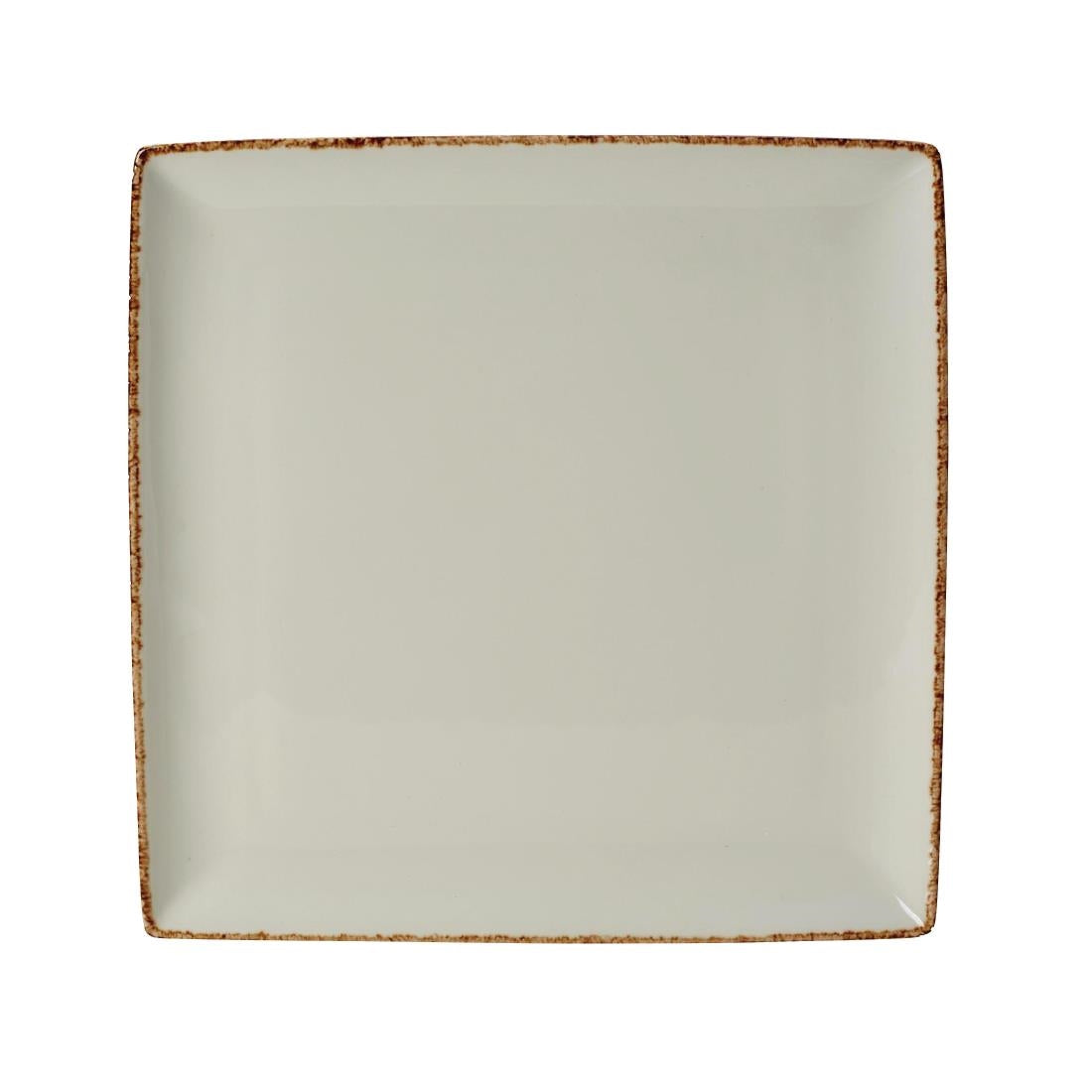 VV769 Steelite Brown Dapple Square One Plates (Pack of 6)