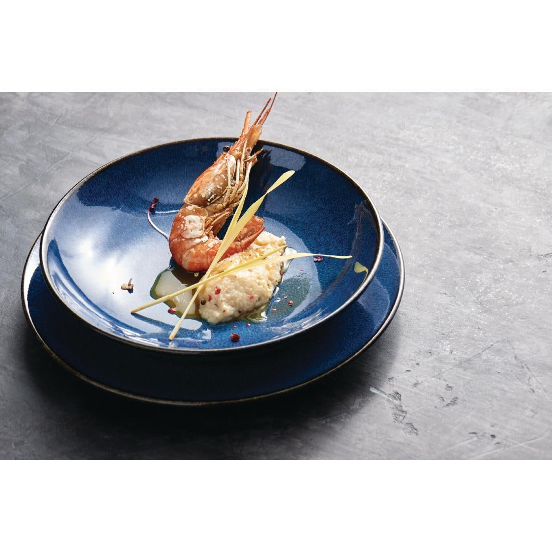 VV849 Rene Ozorio Wabi Sabi Coupe Plates Indigo 285mm (Pack of 6)