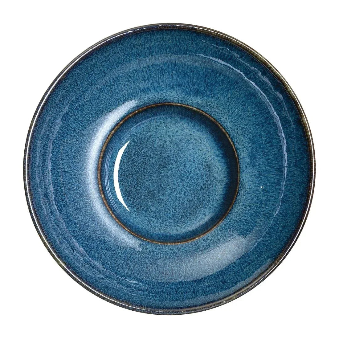 VV851 Rene Ozorio Wabi Sabi Rimmed Coupe Bowls Indigo 165mm (Pack of 12) - JD Catering Equipment Solutions Ltd