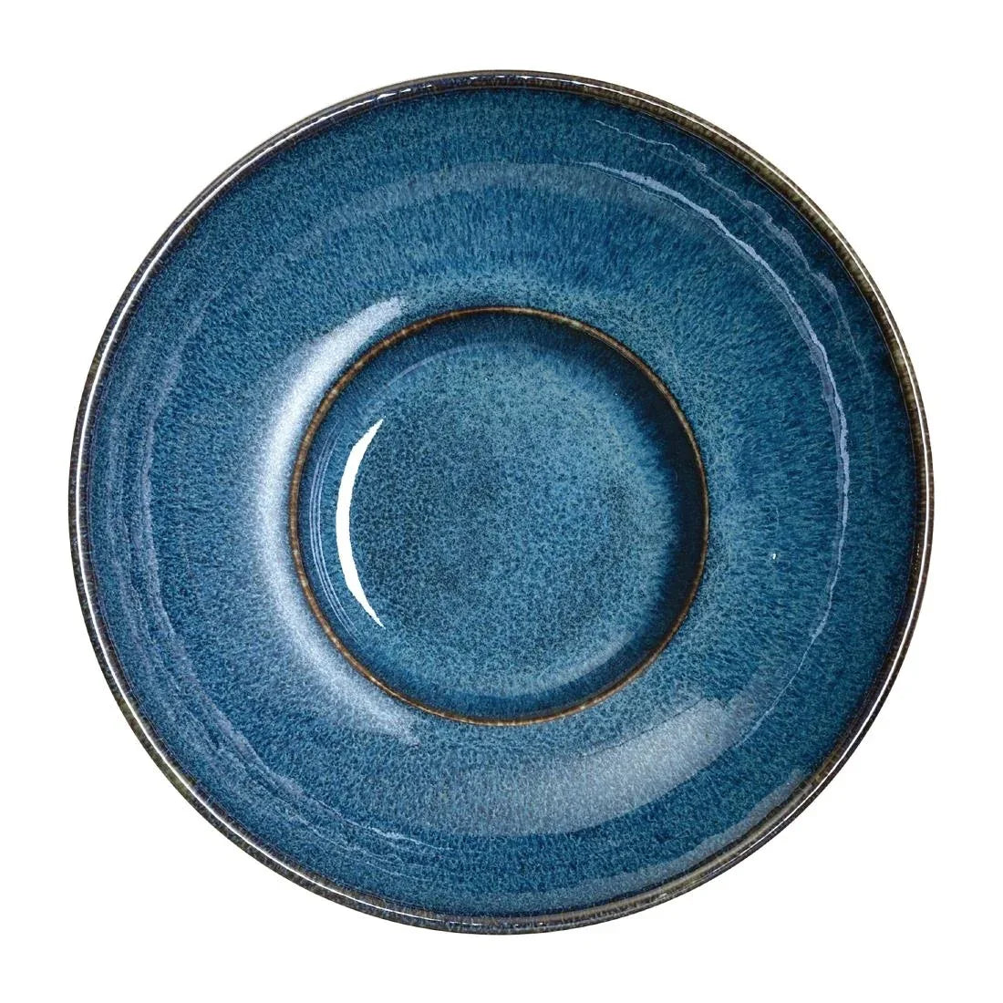 VV852 Rene Ozorio Wabi Sabi Rimmed Coupe Bowls Indigo 200mm 887ml (Pack of 6) - JD Catering Equipment Solutions Ltd