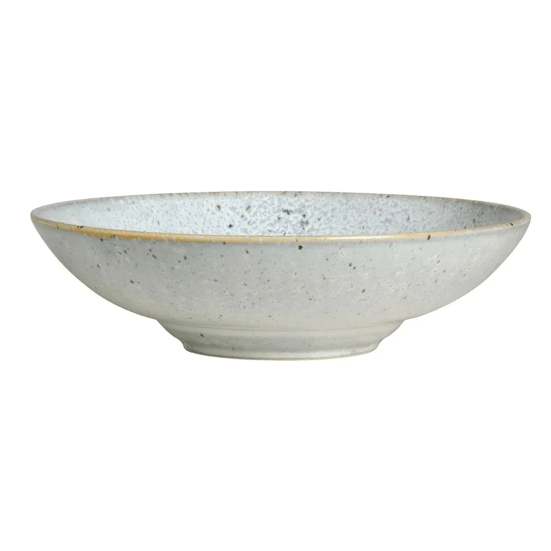 VV858 Rene Ozorio Wabi Sabi Rimmed Coupe Rimmed Bowls Lichen 200mm (Pack of 6) - JD Catering Equipment Solutions Ltd