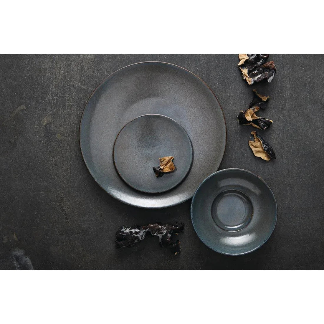 VV869 Rene Ozorio Wabi Sabi Rimmed Coupe Bowls Galet 200mm (Pack of 6) - JD Catering Equipment Solutions Ltd