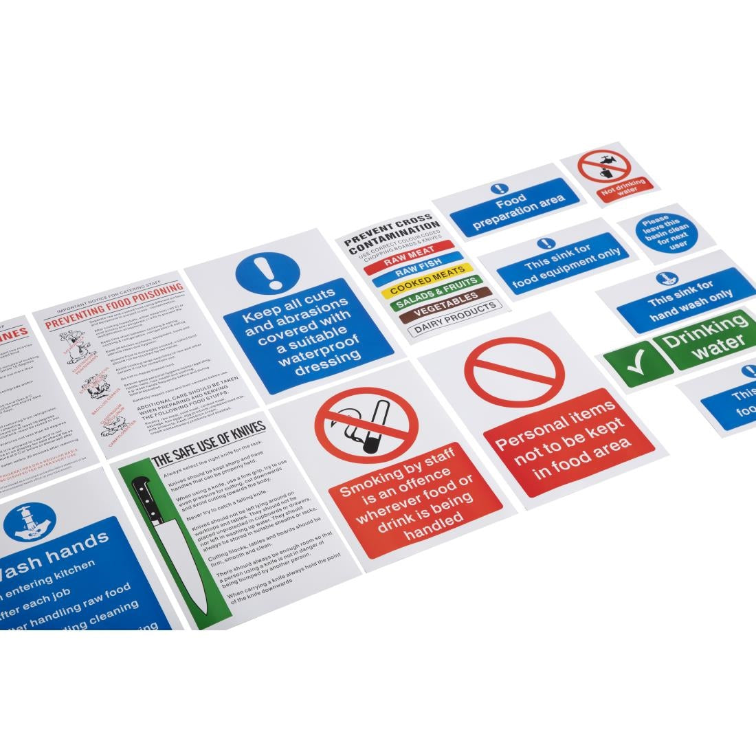 W192 Vogue Food Preparation Sign Pack