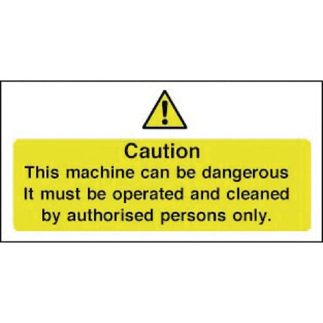 W298 Vogue Dangerous Machine Sign
