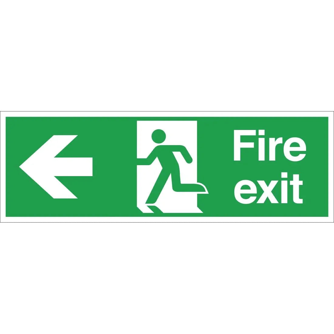 W303 Fire Exit Sign Arrow Left - JD Catering Equipment Solutions Ltd
