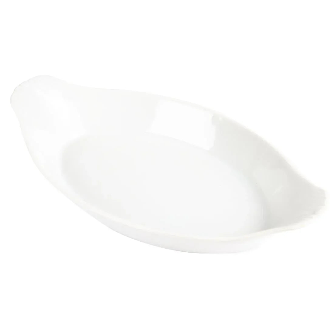 W411 Olympia Whiteware Oval Eared Dishes 289mm (Pack of 6) - JD Catering Equipment Solutions Ltd