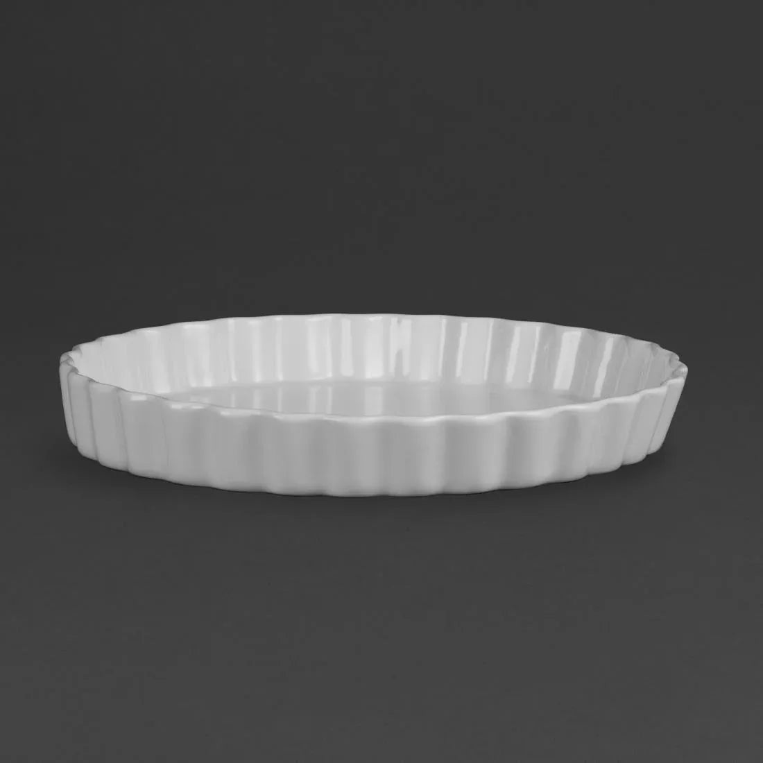 W416 Olympia Whiteware Flan Dishes 297mm (Pack of 6) - JD Catering Equipment Solutions Ltd