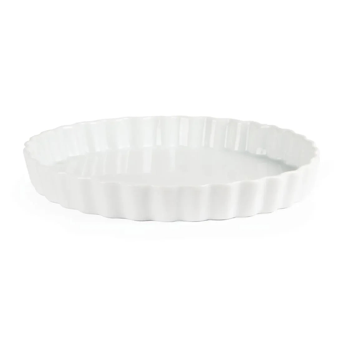 W416 Olympia Whiteware Flan Dishes 297mm (Pack of 6) - JD Catering Equipment Solutions Ltd