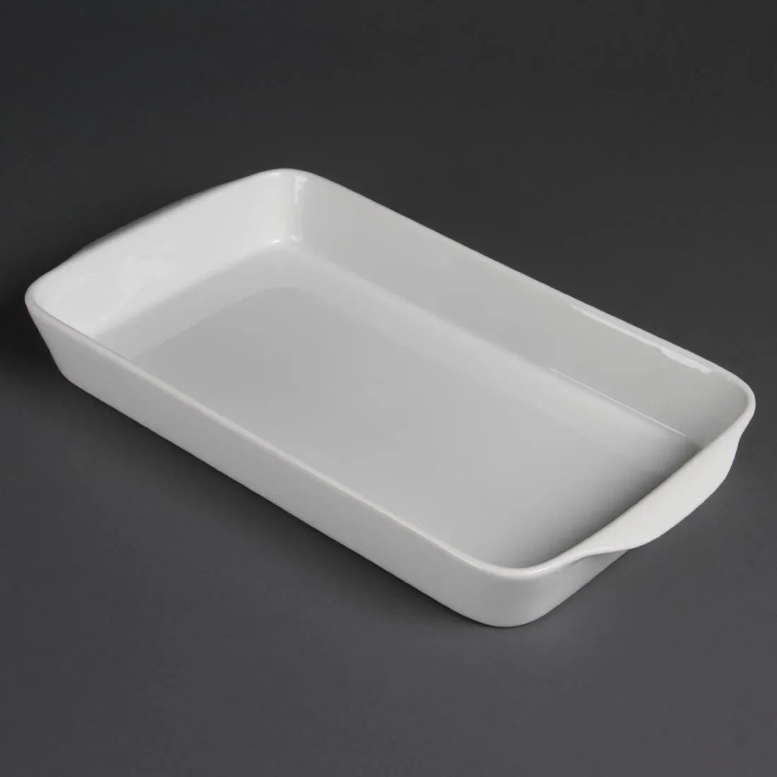 W417 Olympia Whiteware Oblong Roasters 395x 219mm (Pack of 6) - JD Catering Equipment Solutions Ltd