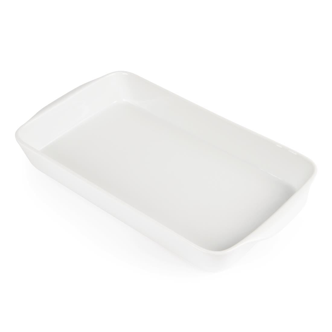 W417 Olympia Whiteware Oblong Roasters 395x 219mm (Pack of 6)