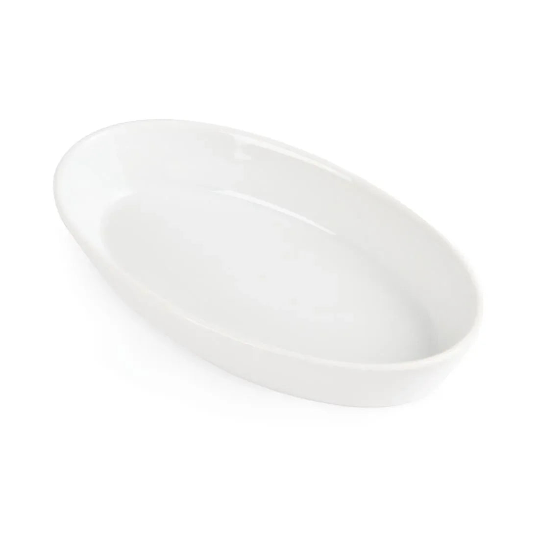 W418 Olympia Whiteware Oval Sole Dishes 195x 110mm (Pack of 6) - JD Catering Equipment Solutions Ltd