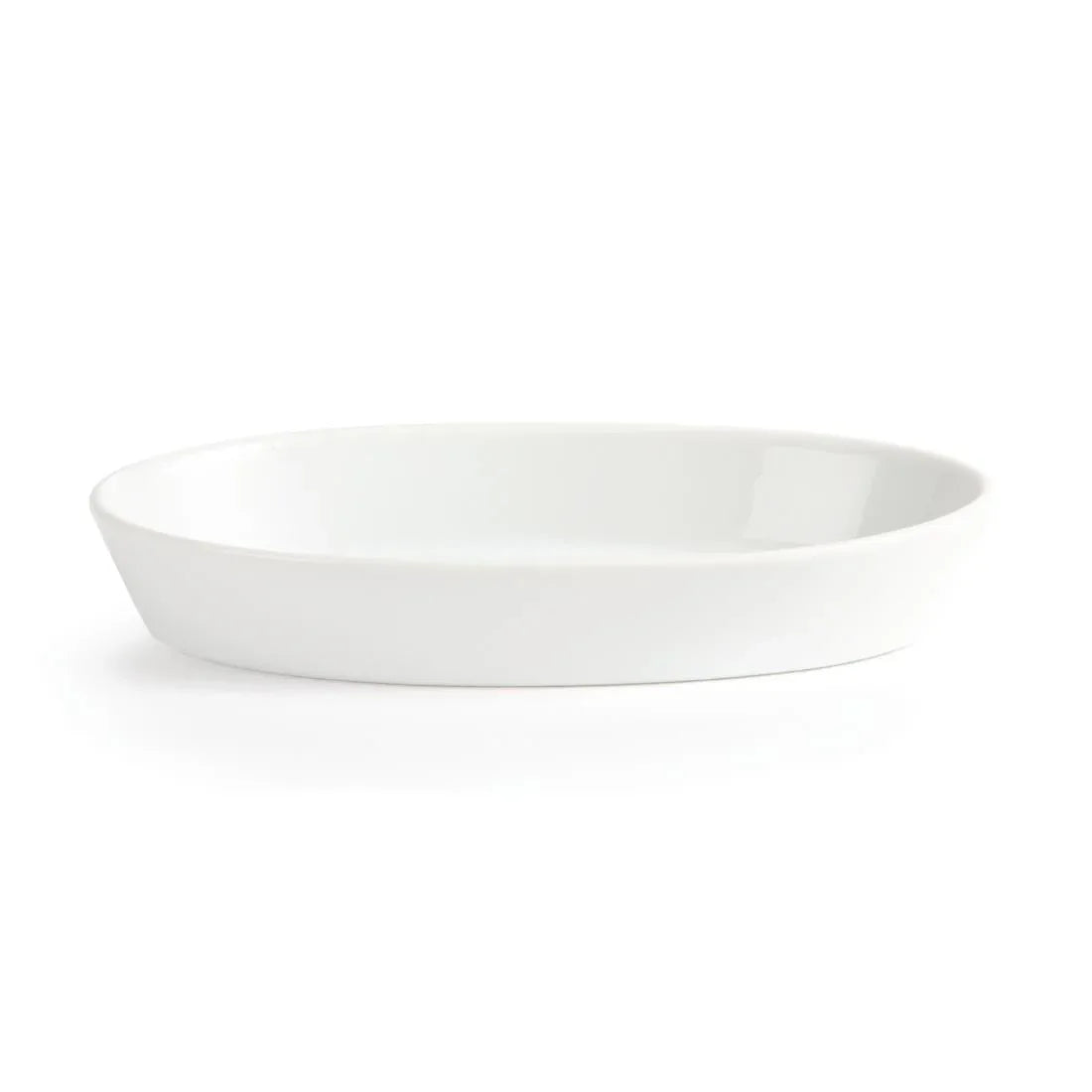 W418 Olympia Whiteware Oval Sole Dishes 195x 110mm (Pack of 6) - JD Catering Equipment Solutions Ltd