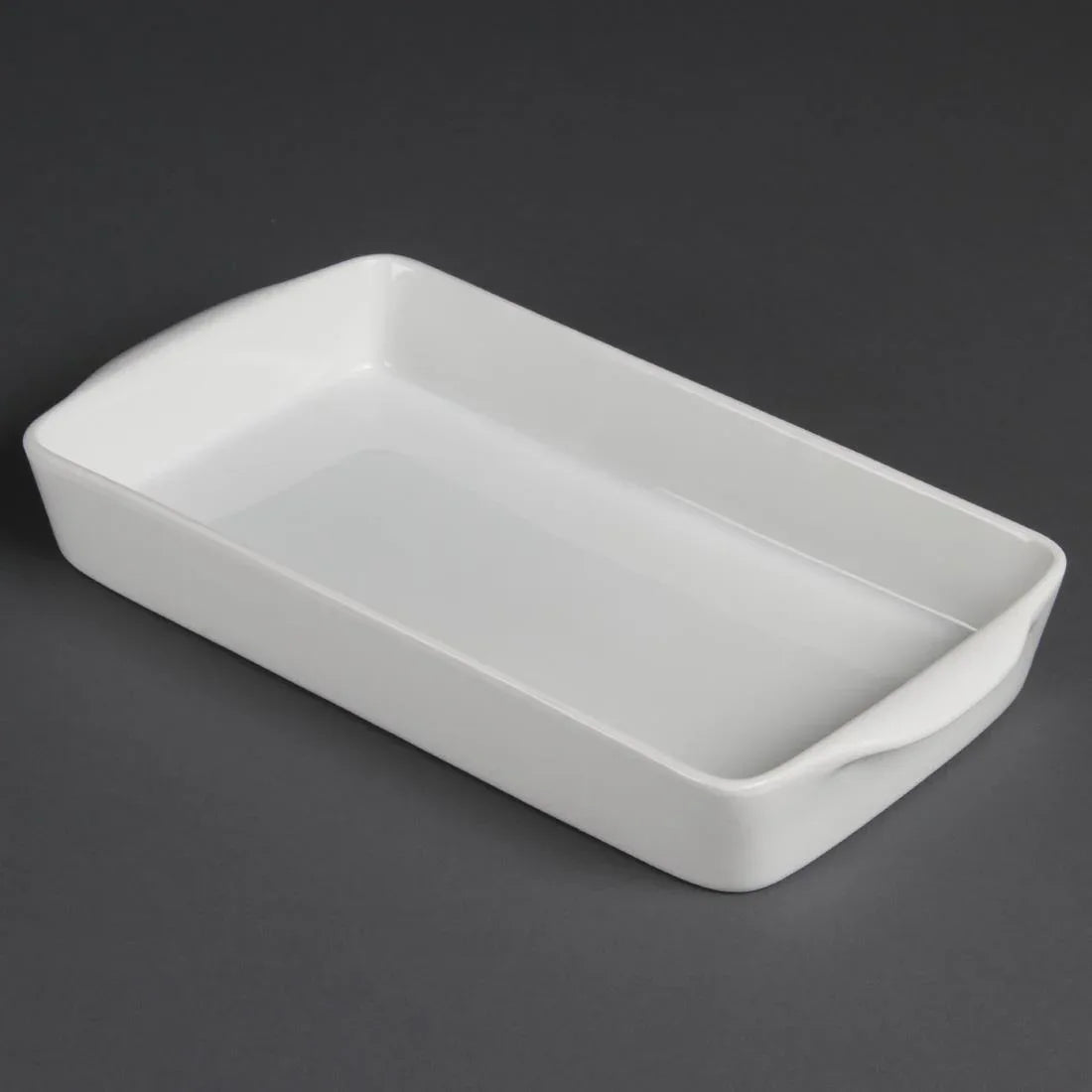 W419 Olympia Whiteware Oblong Roasters 305x 163mm (Pack of 6) - JD Catering Equipment Solutions Ltd