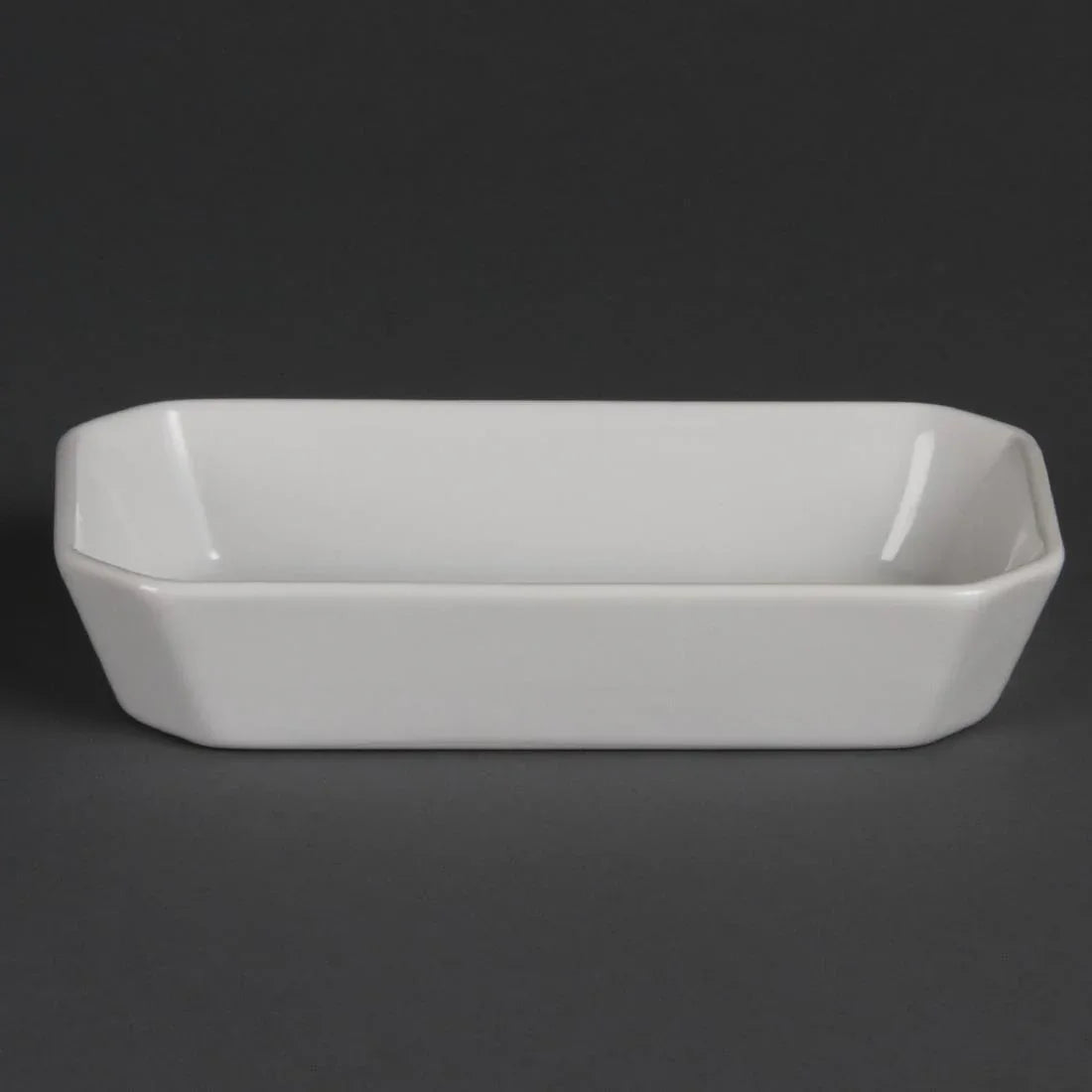 W425 Olympia Whiteware Oblong Hors d'Oeuvre Dishes 185mm (Pack of 6) - JD Catering Equipment Solutions Ltd
