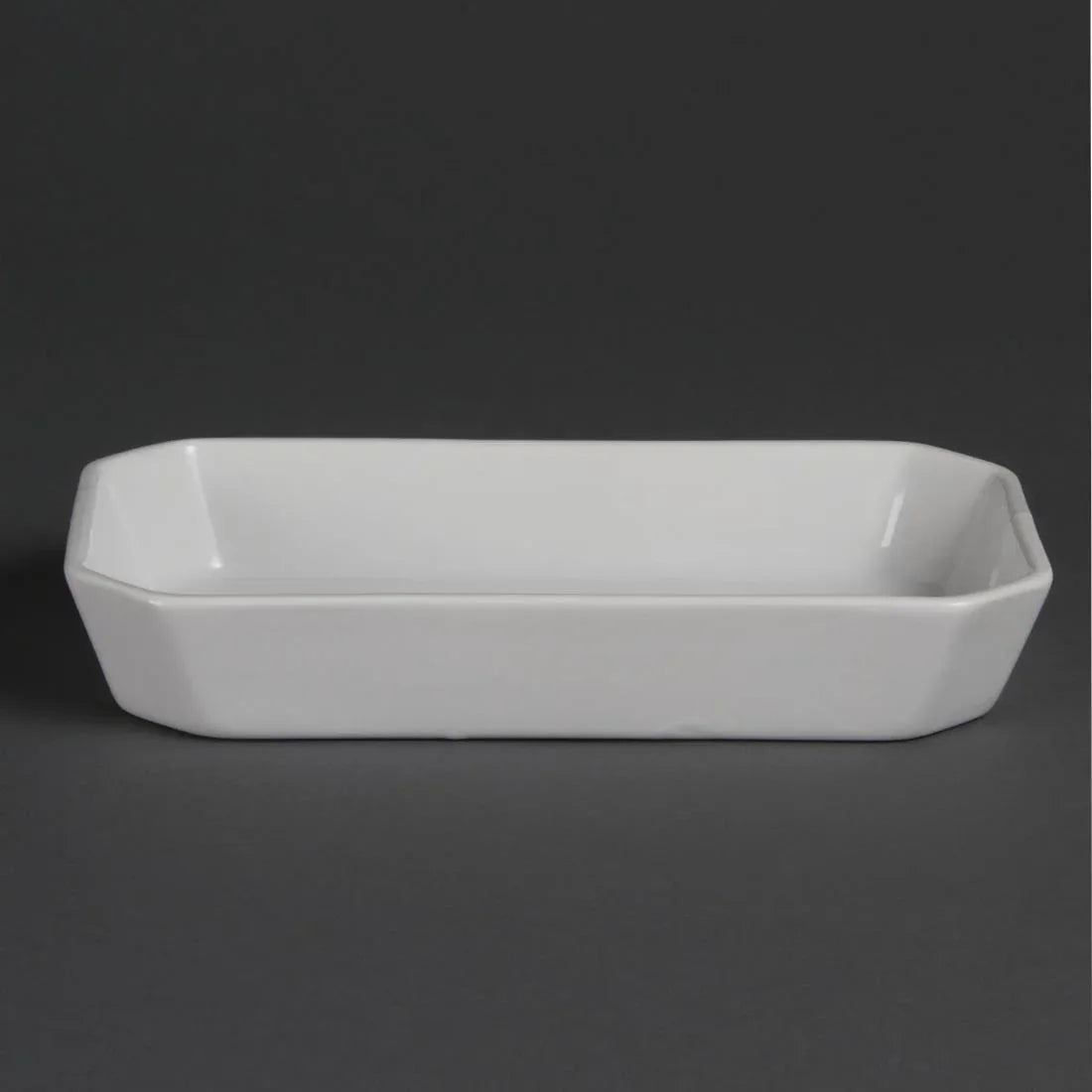 W438 Olympia Whiteware Oblong Hors d'Oeuvre Dishes 235x 122mm (Pack of 6) - JD Catering Equipment Solutions Ltd