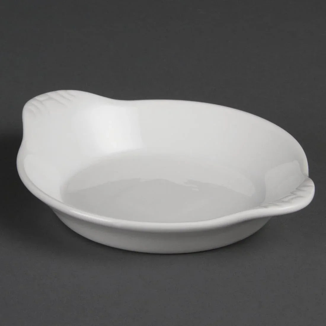 W439 Olympia Whiteware Round Eared Dishes 170 x 140mm (Pack of 6) - JD Catering Equipment Solutions Ltd