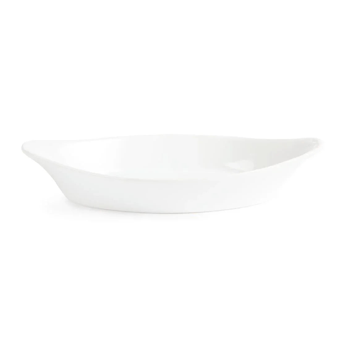 W440 Olympia Whiteware Oval Eared Dishes 262mm (Pack of 6)