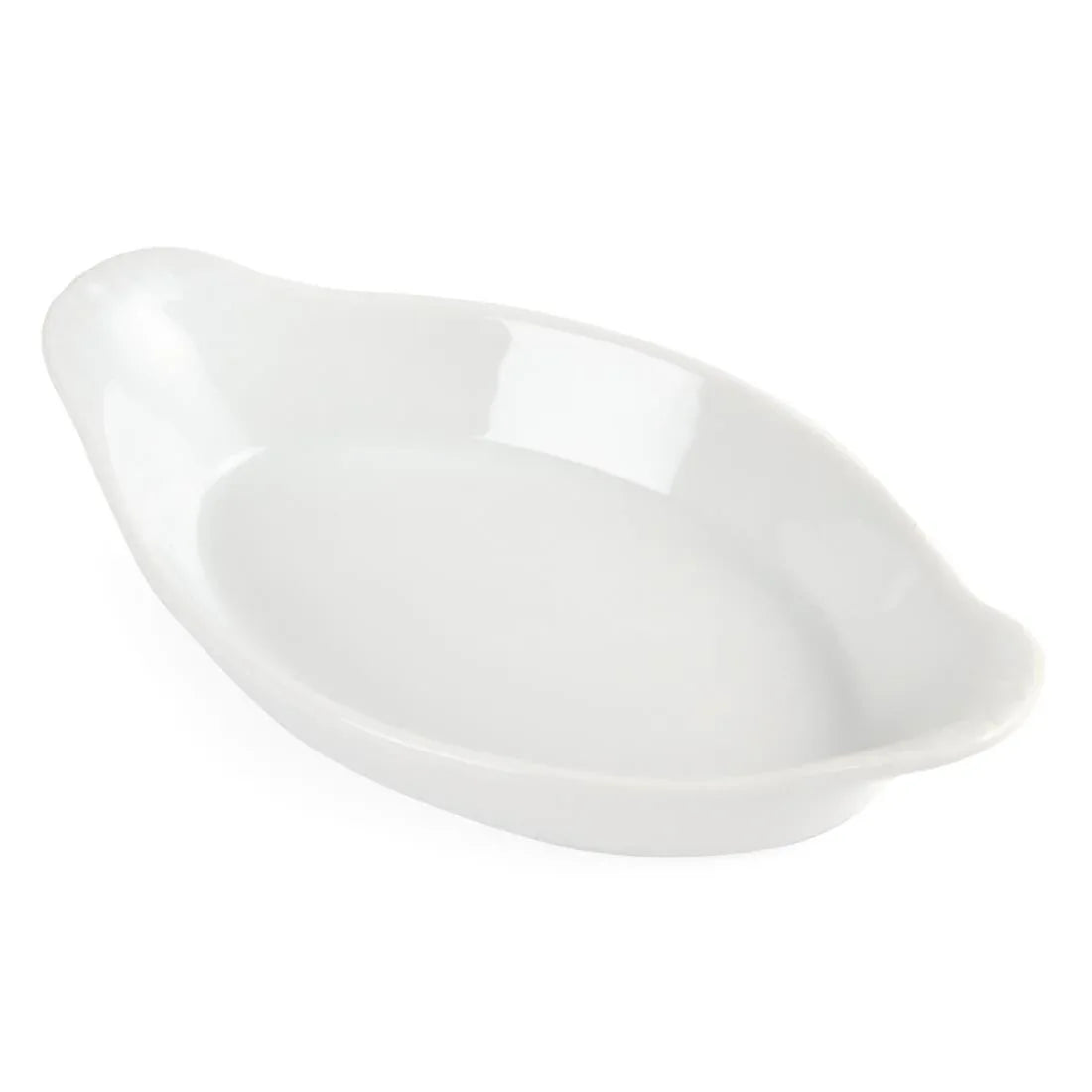 W441 Olympia Whiteware Oval Eared Dishes 204mm (Pack of 6)