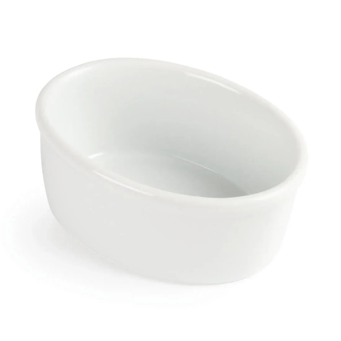 W445 Olympia Whiteware Oval Ramekins 105mm (Pack of 12) - JD Catering Equipment Solutions Ltd