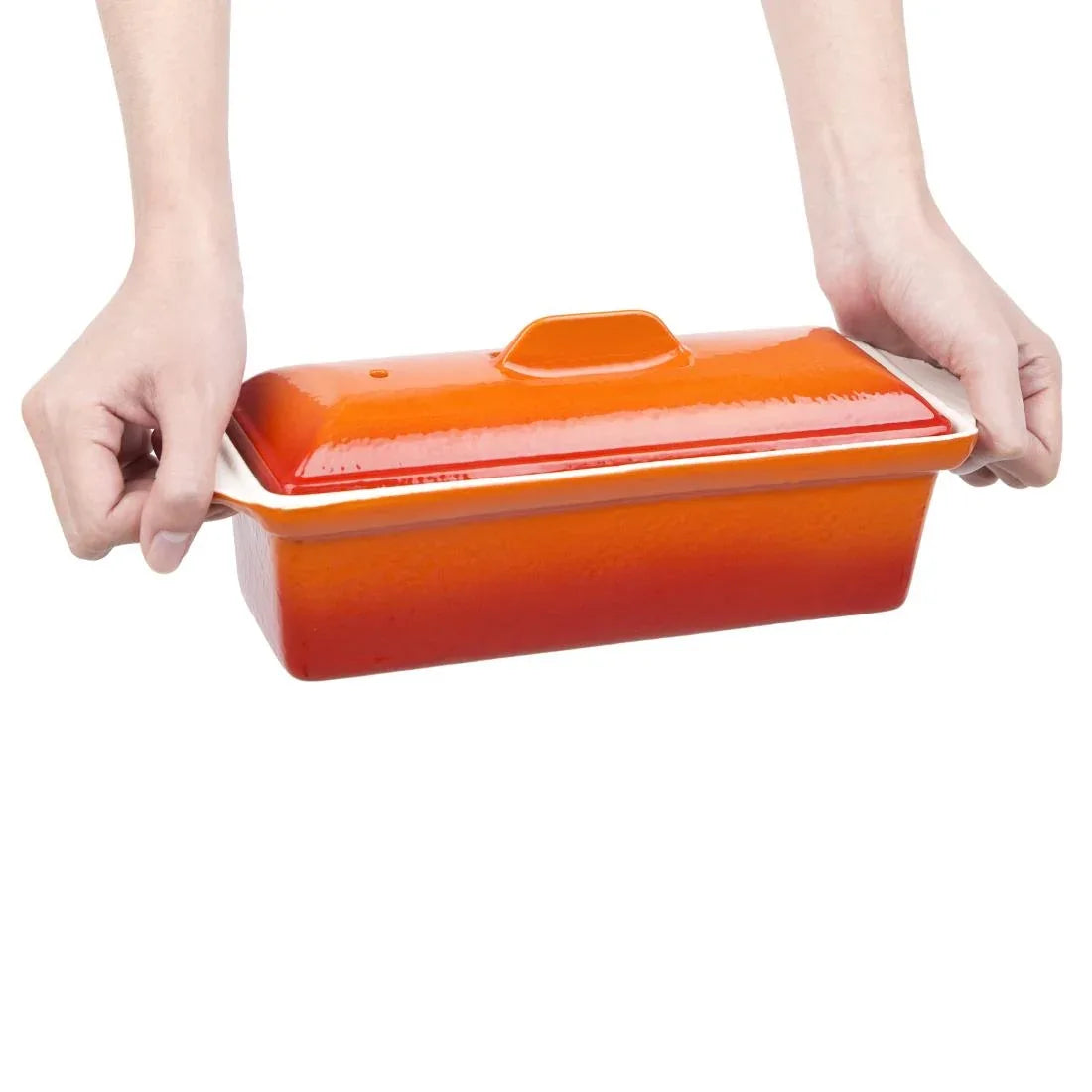 W455 Vogue Orange Pate Terrine Mould 1.3Ltr - JD Catering Equipment Solutions Ltd