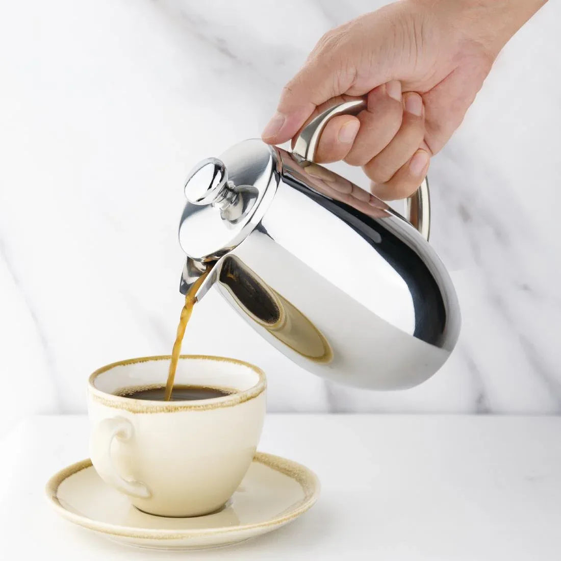 W836 Olympia Insulated Stainless Steel Cafetiere 3 Cup - JD Catering Equipment Solutions Ltd