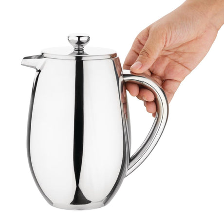 W837 Olympia Insulated Stainless Steel Cafetiere 6 Cup