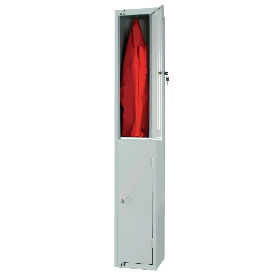 W930-CLS Elite Double Door Manual Combination Locker Locker Grey with Sloping Top - JD Catering Equipment Solutions Ltd