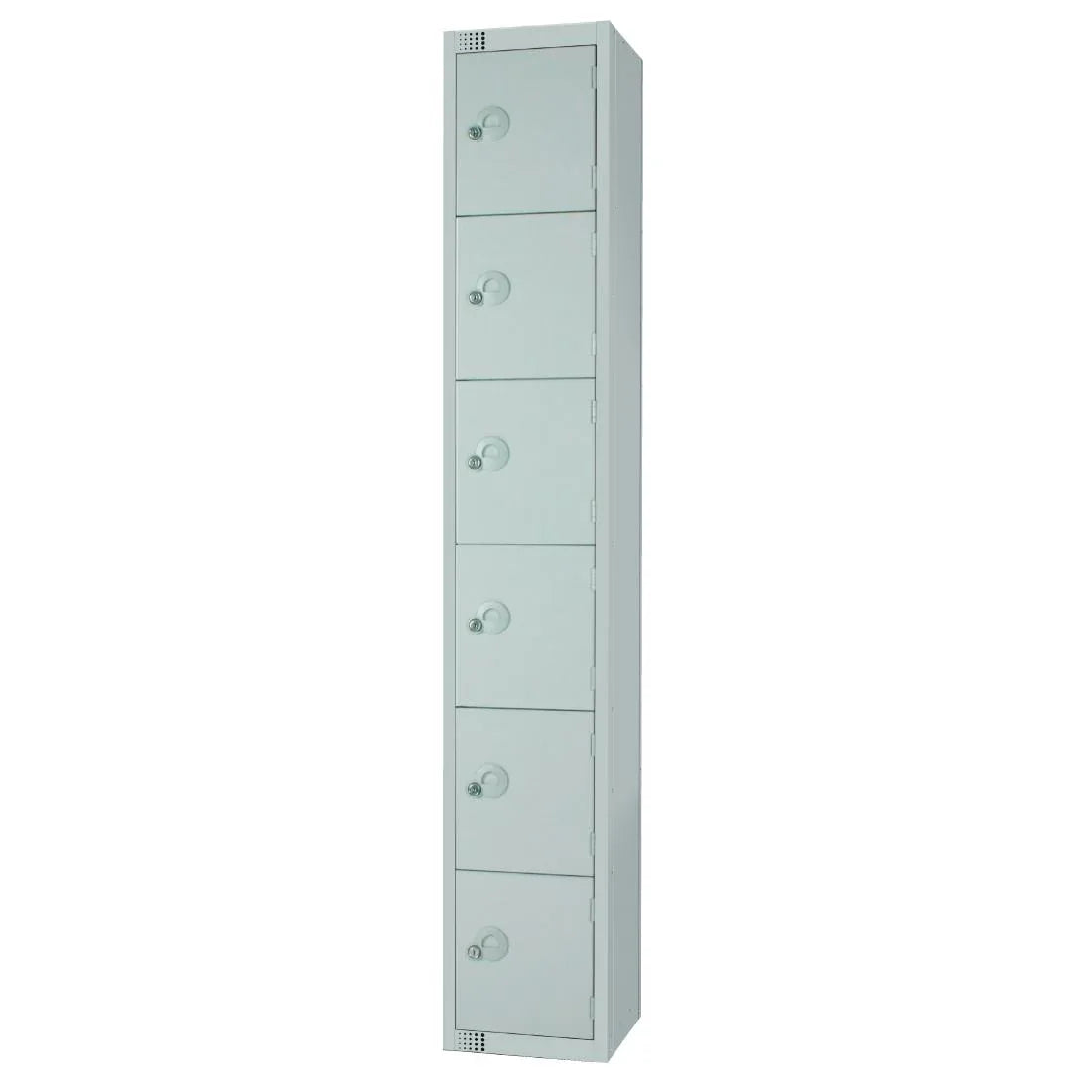 W933-CLS Elite Six Door Manual Combination Locker Locker Grey with Sloping Top - JD Catering Equipment Solutions Ltd
