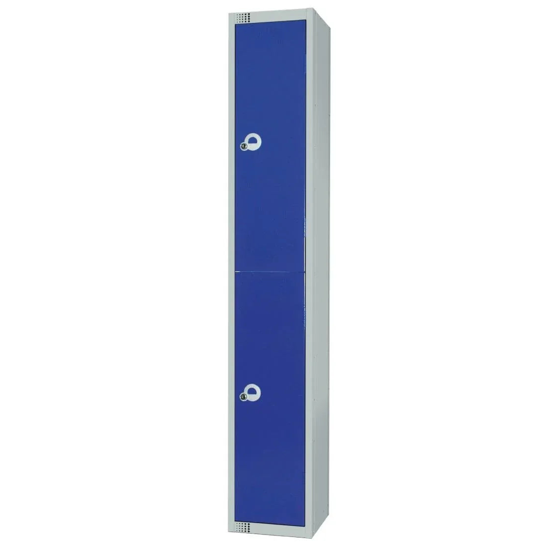 W945-CN Elite Double Door Coin Return Locker Graphite Blue - JD Catering Equipment Solutions Ltd