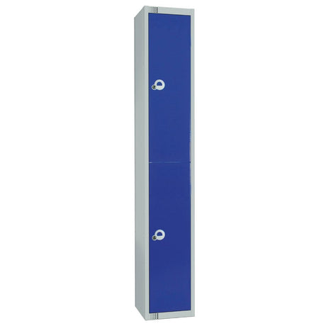 W945-CN Elite Double Door Coin Return Locker Graphite Blue