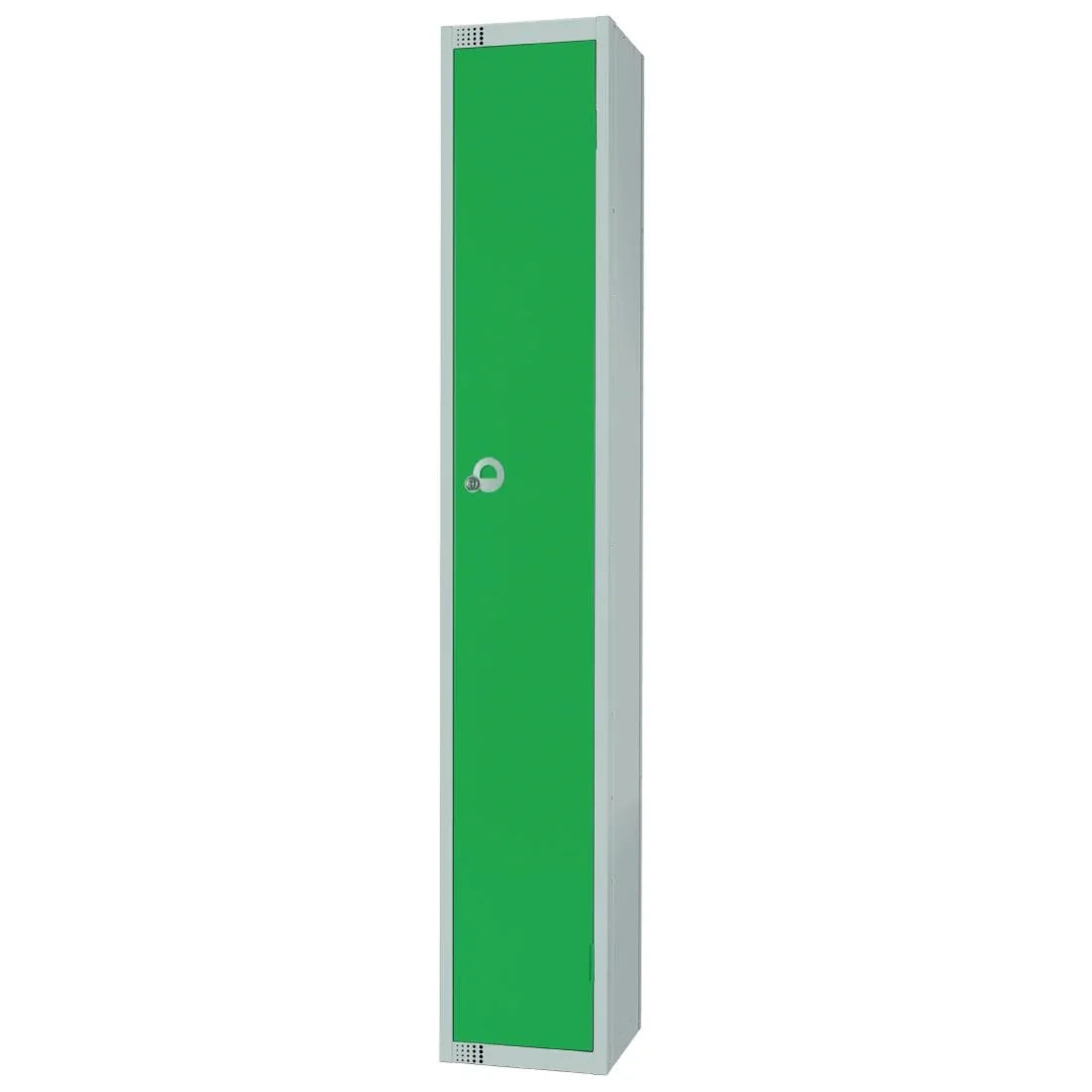 W954-CLS Elite Single Door Manual Combination Locker Locker Green with Sloping Top - JD Catering Equipment Solutions Ltd