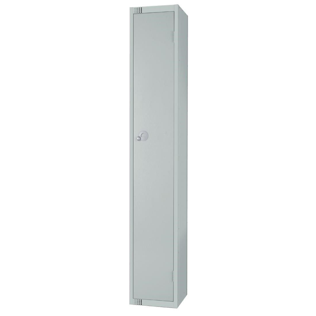 W959-CNS Elite Single Door Coin Return Locker with Sloping Top Grey