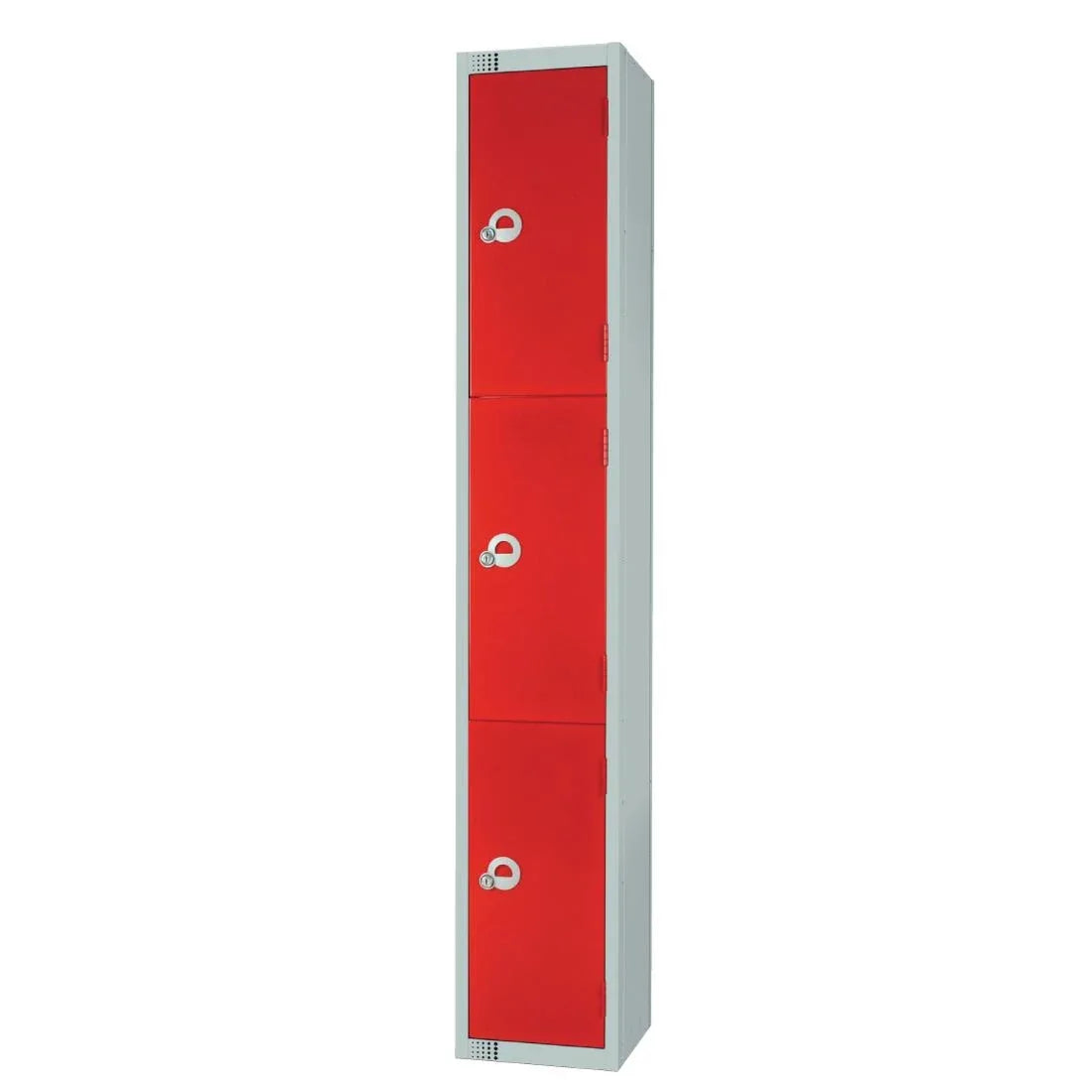 W981-EL Elite Three Door Electronic Combination Locker Red - JD Catering Equipment Solutions Ltd