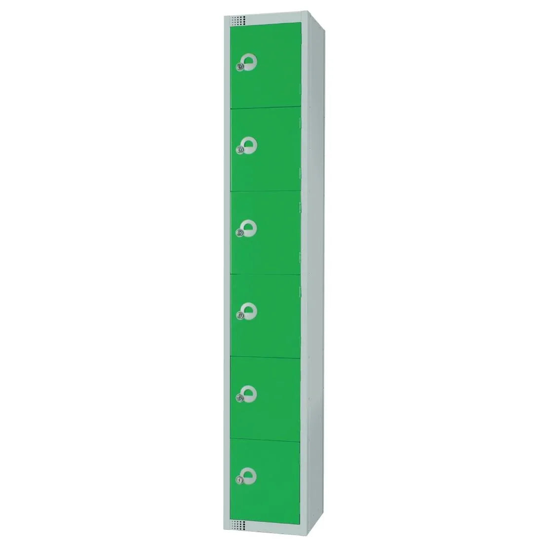 W988-CL Elite Six Door Manual Combination Locker Locker Green - JD Catering Equipment Solutions Ltd
