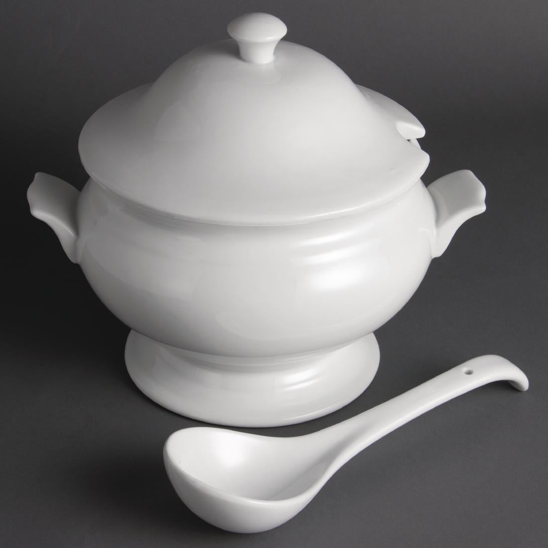 Y094 Olympia Soup Tureen and Ladle 2.5Ltr 88oz