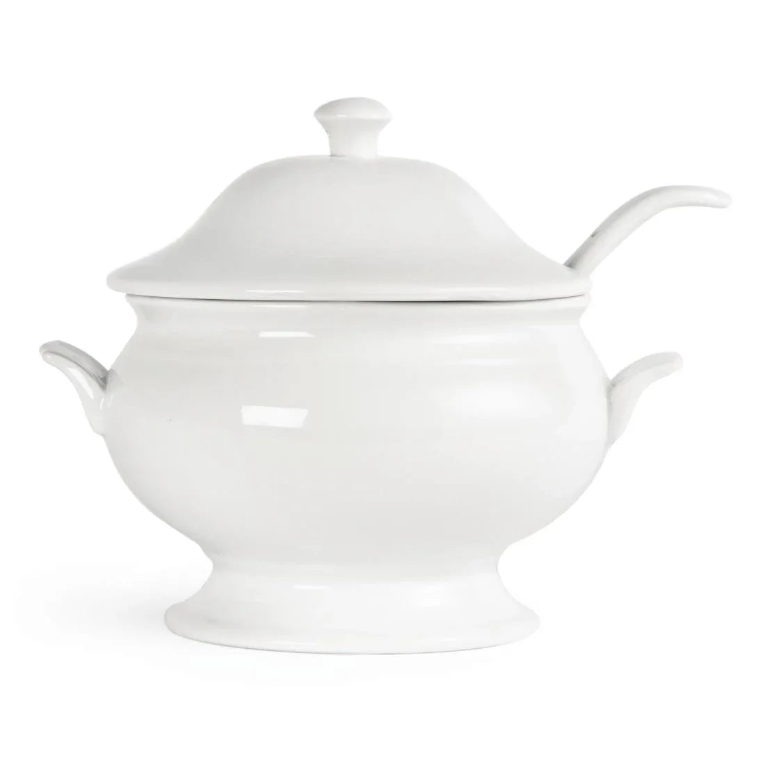 Y094 Olympia Soup Tureen and Ladle 2.5Ltr 88oz - JD Catering Equipment Solutions Ltd