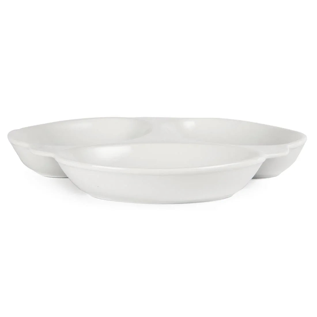 Y099 Olympia Vegetable Dishes 3 Section 250mm (Pack of 6) - JD Catering Equipment Solutions Ltd