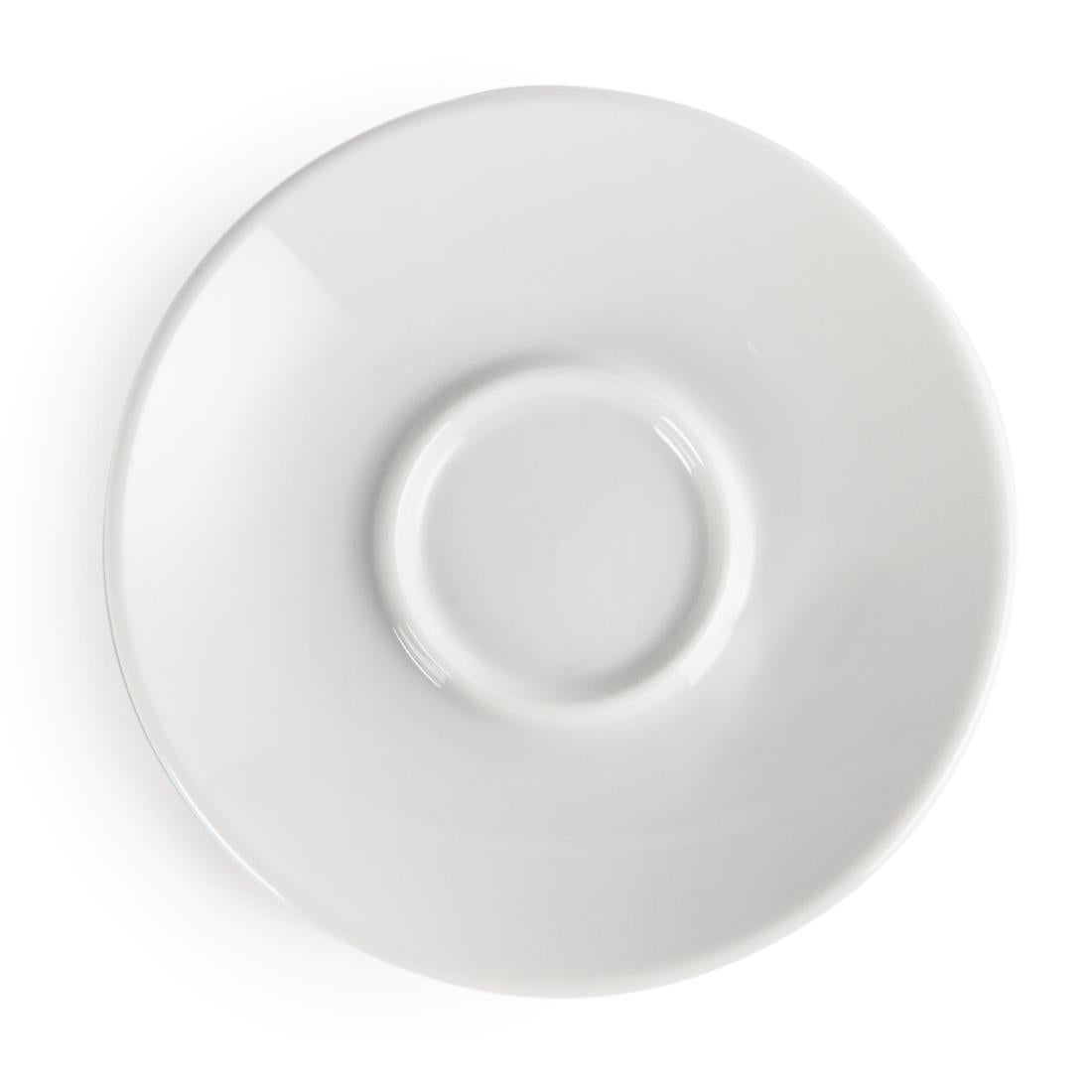 Y112 Olympia Whiteware Espresso Saucers 120mm (Pack of 12)