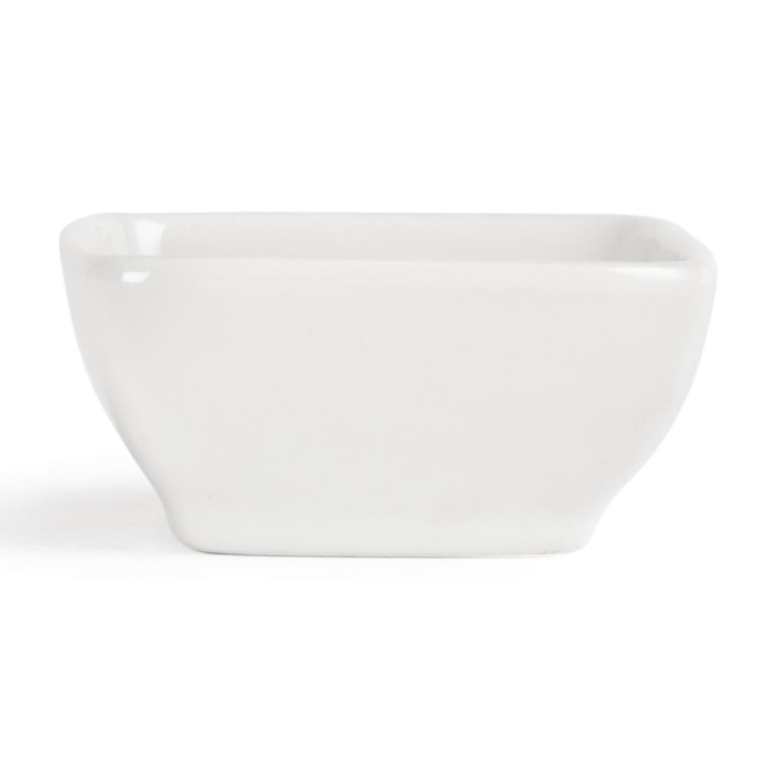 Y137 Olympia Miniature Rounded Square Dishes 60mm (Pack of 12)